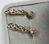 9ct Two Colour Gold Sapphire Clogau Dropper Earrings