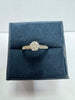 2.0g 9ct White Gold Ring 0.23ct Diamond - Size K - **Hallmarked**