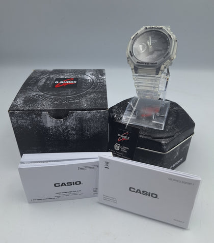 **BRAND NEW** Casio G-Shock 5611 clear digital unisex blavk faced watch with boxed and papers