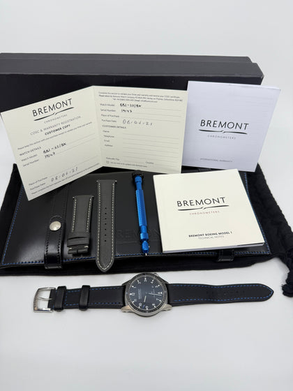 Bremont Boeing BB1-SS-BK Model 1 Stainless Steel