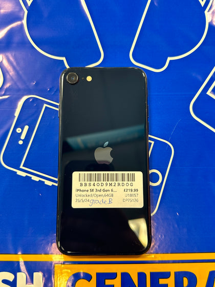 Apple iPhone SE 2022 3rd Generation (64GB) Midnight Unlocked