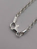 *BRAND NEW* 925 STERLING SILVER CHAIN WITH LILAC CROSS 22" 18.8G, BOXED