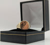 375 Hallmarked 9CT, Yellow Gold, Signet Ring with Subtle Design, Size: R, 5.5g, Boxed