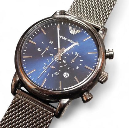 Emporio Armani AR1979 Mesh-strap Men's Watch**Boxed**