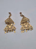 Pair of 9ct Yellow Gold Gypsy Style Dangle Drop Earrings – 8.14 Grams – Filigree Heart Charm Design