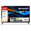 SHARP 43FJ7K 43 Inch 4K UHD Smart Roku TV