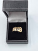 9ct Yellow Gold Mens Buckle Ring - Size R - 5.93 Grams