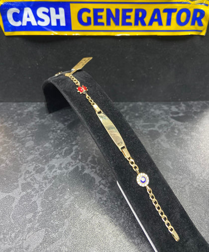 14ct Gold Baby Bracelet 3.66g