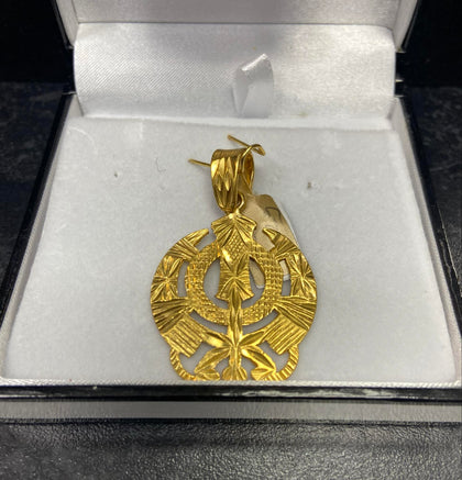 24ct Gold Khanda Pendant 12.2g