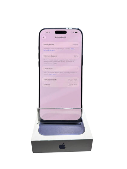 iPhone 17 Pro Max 256GB Deep Blue Unlocked - 1 cycle count - 100% Battery **2 YEAR WARRANTY**