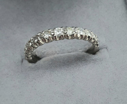 18ct white gold 0.50ct  Diamond ring Size O