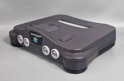 Nintendo 64 Console Black With 2 Non-Official Controllers and 1 Memory Card