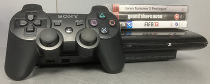 PS3 Super Slim 500GB Black Console Bundle ( + Gran Turismo 5 Prologue, GTA 4, FIFA 13 )