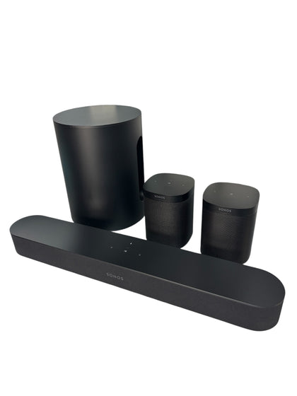 Sonos Beam (2nd Gen) + Sonos Sub Mini + Sonos One SL (2nd Gen) x2 - 