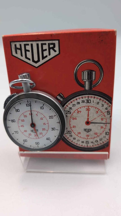 Vintage Heuer Stopwatch 7 Jewels Mechanical Movement – Swiss Made - Excellent Condition - Boxed