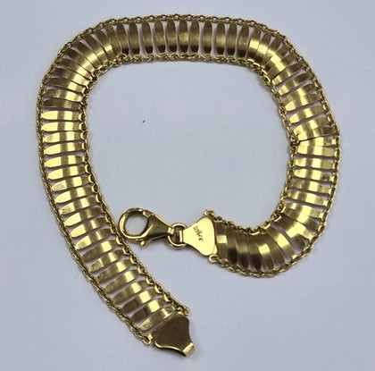 9ct Gold Mesh Style Bracelet 7.5