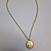 22CT GOLD HALF SOVEREIGN  WITH 19"  CHAIN PRESTON STORE