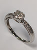 9ct white gold diamond ring