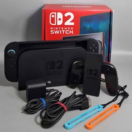 Nintendo Switch 2 Console, 256GB + Black Joy-Con 2, (No DLC) Boxed