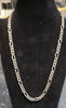 925 Silver Figaro Chain - 20" - 38.21G - Hallmarked