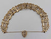 375 9ct Yellow gold bracelet with hart pendent 6.4g Boxed hallmarked