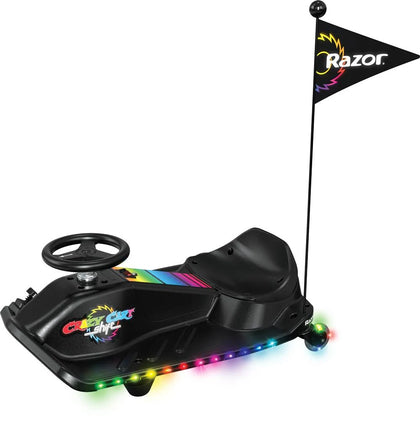 **Sale** Razor Crazy Cart Shift Lightshow - 12 Volt - Black **Collection Only**