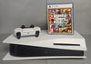 Sony Playstation 5 Disc Console, 825GB, White, Boxed + GTA 5