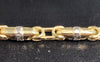 14ct Yellow Gold Byzantine Style Bracelet - 6.8G - 8"