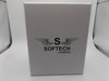 Softech Men's Gunmetal Grey Large Blue face Watch
