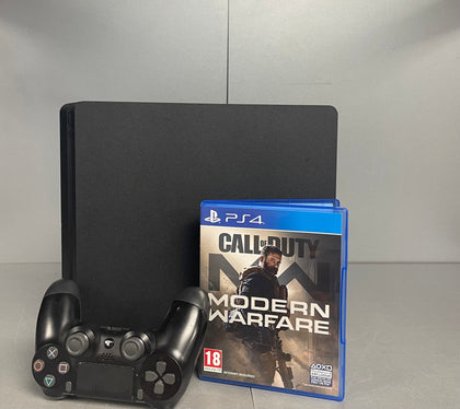 Sony Playstation 4 Slim 500gb Black Call of Duty Modern Warfare Bundle  **Unboxed**