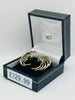 9CT YELLOW GOLD, 375 HALLMARKED MULTI STRAND SWIRL EARRINGS, 1.9G, BOXED
