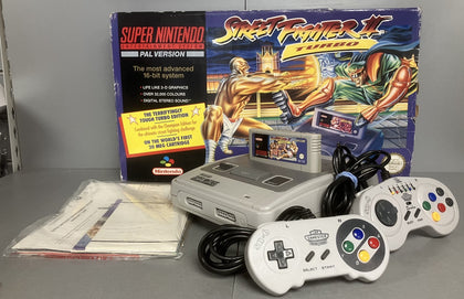 Super Nintendo Console Street Fighter 2 Turbo Edition ** Boxed ** ( Game Included )