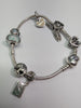 Silver Pandora Charm Bracelet With 7 Charms