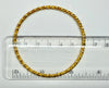 22ct yellow gold twisted bangle