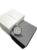 EMPRORIO ARMANI AR-1908 MOTHER OF PEARL CRYSTAL DIAL LADIES WATCH WITH STAINLESS STEEL STRAP