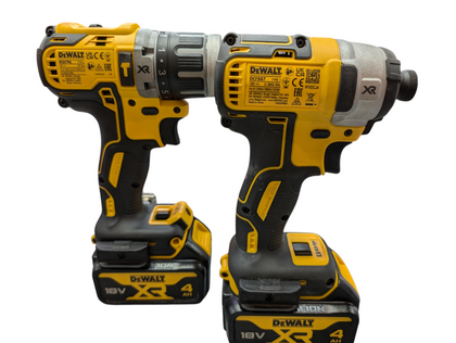 DEWALT 18V CORDLESS HAMMER DRILL & IMPACT DRIVER INC 2 X 4AH BATTERIES PRESTON STORE