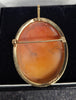 9ct Yellow Gold Mounted Cameo Pendent And Brooch - 4G - Hallmarked