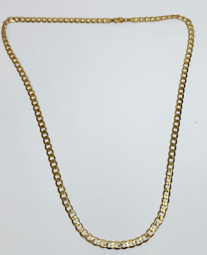 9ct gold curb chain 24