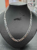 925 Silver Figaro Necklace - 20" - 21.68g