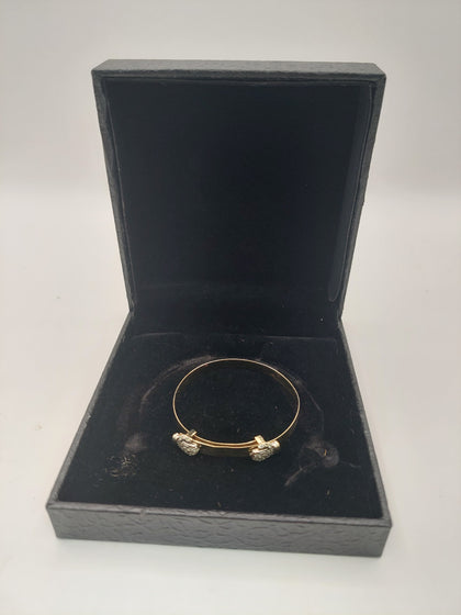 9k Gold  children's Bangle 4.20G Hallmarked(375)&Tested 5CM Width
