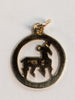 9ct Gold  Ram Pendant