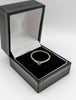 375 9CT WHITE GOLD RING, SINGLE STONE, SIZE P/7,5, 2.42G, BOXED