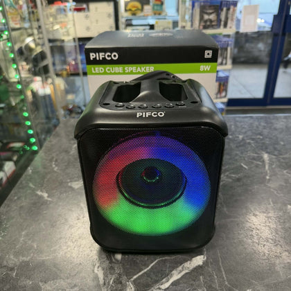 Pifco Led Cube Speaker 8W - Boxed