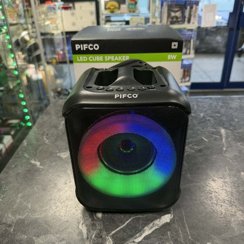 Pifco Led Cube Speaker 8W - Boxed
