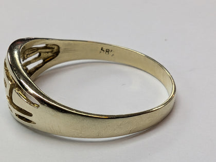 14CT GOLD RING SIZE O PRESTON STORE