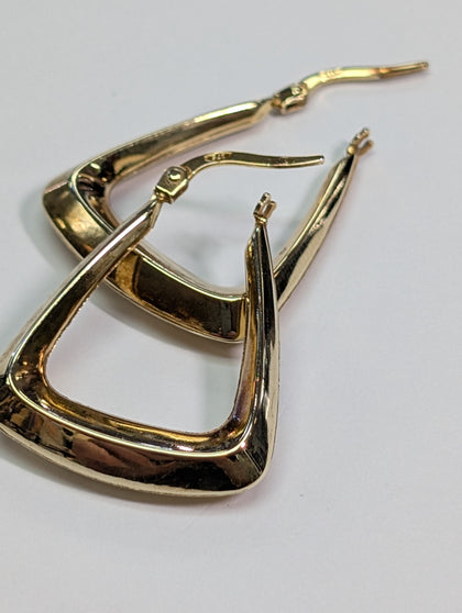 9CT GOLD HAND BAG EARRINGS PRESTON STORE