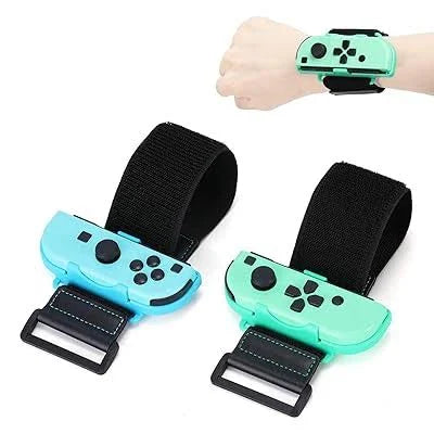 Just Dance 2019 Wrist Band - Animal Crossing Dance Band Strap For Nintendo Switch Joy Con - Adjustable Hook Loop Elastic Strap For Just Dance.