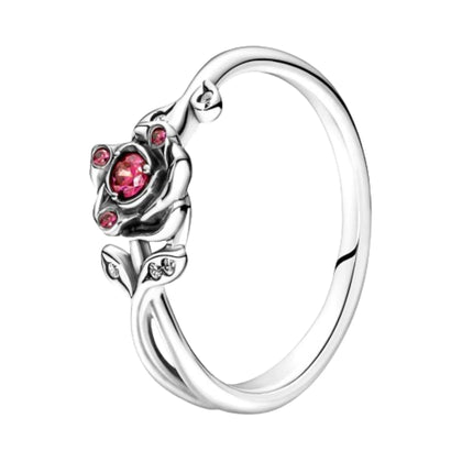 Pandora Disney Beauty And The Beast Rose Ring - Ring Size 60