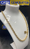 9ct Gold Solid Rope Chain 50.6g 24"