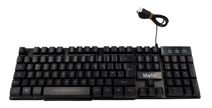 Mafiti Wired Mechanical Keyboard, LED Lights